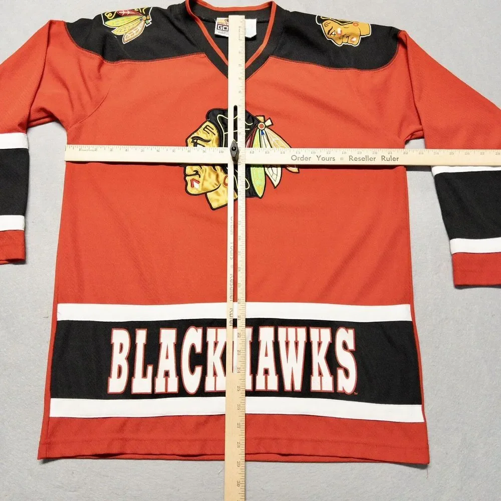 Vintage 90s Winning Goal Chicago‎ Blackhawks Jersey Youth XL (18)